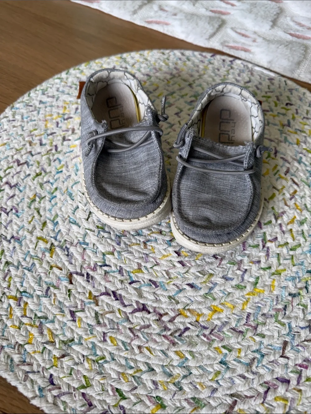 Hey Dude Kids Gray Slip-On Baby/Toddler Shoes